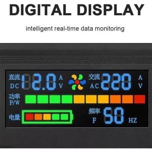 Invertor de tensiune de la 12V la 220V 1200w cu afișaj digital - Img 2