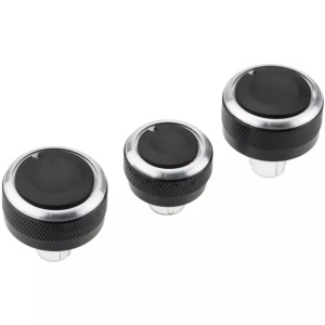 Krómozott peremes klímavezérlő gombkészlet, kompatibilis a VW Golf V, Golf VI, Passat B6, Jetta, Touran, Golf Plus és Tiguan modellekkel