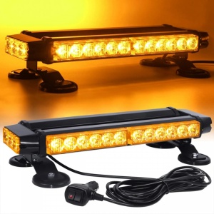 Mini Rampa Girofar lungime 40 cm, LED, cu magnet, culoare portocalie - Img 6