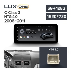 Navigatie auto Teyes Lux One Mercedes-Benz C Class W204 2006-2011 NTG 4.0 6+128GB 12.3” IPS Octa-Core 2.0 GHz Android 4G DSP Bluetooth 5.1 - Img 3