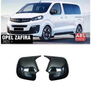 Opel Vivaro C 2021->, Zafira D 2019->, Combo E 2018-> modellekhez kompatibilis tükörborítások, fényes fekete Batman stílusban - Img 2
