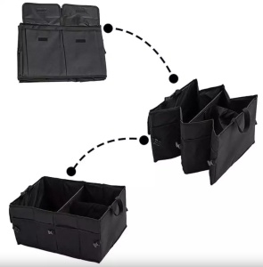 Organizator pliabil multifunctional pentru portbagaj de masina, dimensiuni 25x52 cm - Img 3