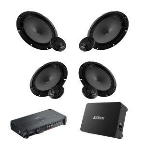 Pachet Difuzoare Auto cu subwoofer Volkswagen Touareg 1 2002-2010 Audison Prima 1010 W