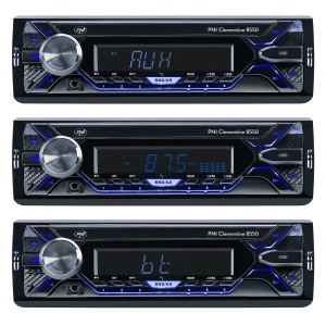 PNI Clementine 8550BT autós rádió MP3 lejátszó, levehető elülső rész, 4x45W, 12V, 1 DIN, SD, USB, AUX, RCA csatlakozóval - Img 5