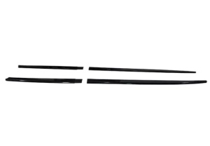 Prelungire praguri laterale compatibile Seat Leon 3 2013-2020 hatchback, negru lucios - Img 8