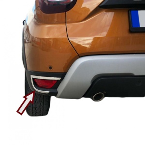 Rozsdamentes acél díszek ködlámpákhoz, tolatólámpa Dacia Duster II 2018-> - Img 5