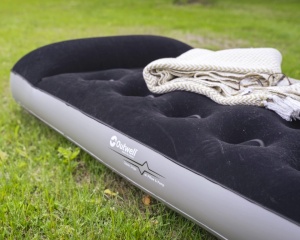 Saltea gonflabila 185x72x20/30 cm, 150 kg maxim, Outwell Flock Classic Single W, perna si pompa - Img 6