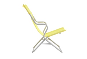 Scaun pliabil pentru camping, plaja, pescuit sau gradina, Outwell Sauntons Lux Sunburst, culoare galben - Img 4