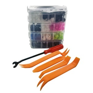 Set 470 buc cleme din plastic + 5 unelte - Img 2