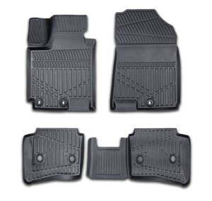 Set covorase auto cauciuc Hyundai i20 2014-2020, forma tavita 3D - Img 1