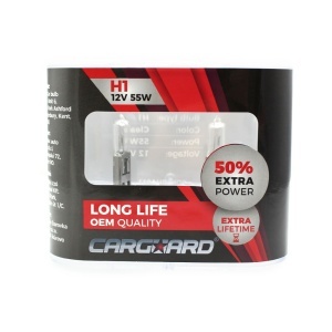 Set de 2 becuri Halogen H1, 55W, +50% Intensitate - LONG LIFE - Img 3