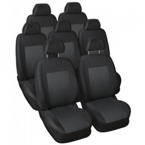Set huse auto pentru scaune compatibile Dacia Jogger 2021-> 7 locuri, material textil