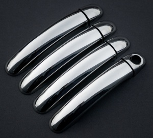 Set ornamente cromate manere portiere compatibile AUDI Q7 2006-2010 fara Keyless