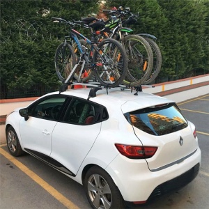 Suport auto pentru bicicleta cu prindere pe bare transversale, culoare argintiu - Img 2