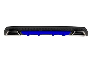 Univerzális hátsó lökhárító diffúzor, ELITE PLUS B Design, matt fekete és kék színben