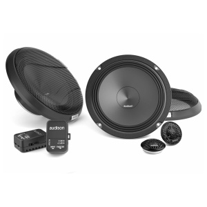 Audison Prima APK 165 autós hangszórókészlet 2-utas rendszer, 165 mm, 100 W RMS, 4 Ω, 4 hangszóróból álló készlet + tartozékok