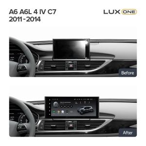 Autós navigáció Teyes Lux One Audi A6 C7 2012-2014 6+128GB 12.3" IPS Octa-Core 2.0 GHz Android 4G DSP Bluetooth 5.1 - Img 2