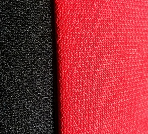 Autósüléshuzat-készlet, univerzális, első-hátsó, jacquard, fekete-piros - Img 2