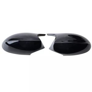 Capace oglinda compatibile cu BMW seria 1 E87 2004-2007, E90, E91 E92 2004-2007 Negru lucios M-Design, cu clipsuri, inlocuiesc capacele originale
