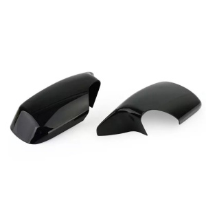 Capace oglinda compatibile cu BMW seria 3 E46 1998-2004, Negru lucios M-Design, cu clipsuri, inlocuiesc capacele originale - Img 5