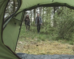 Cort pentru camping tip cupola pentru 4 persoane, 380x260x150 cm, Easy Camp Tent Lomsdal 4 - Img 7