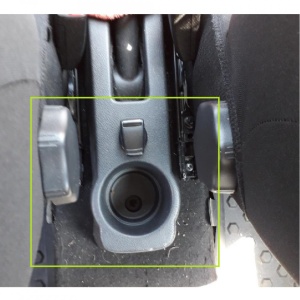 Cotiera auto compatibila Dacia Logan II 2017-> Negru Material Textil - Img 3