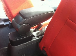 Cotiera auto Opel Corsa D 2006-2014, negru, material textil - Img 4