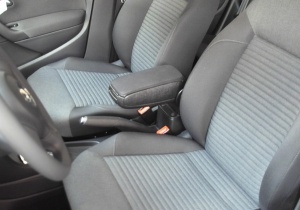 Cotiera auto VW Polo 2009-2017, negru, material textil - Img 3