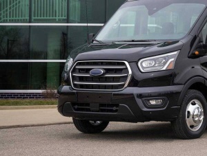 darabos rozsdamentes acél hűtőrács dísz Ford Transit 2019-> - Img 2