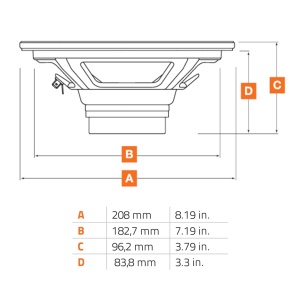 Difuzoare Auto Hertz SPL Show SV 200 NEO set componente, 200mm, 200W RMS, 4Ω, set 2 difuzoare - Img 4