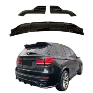 Difuzor bara spate compatibil BMW X5 F15 2013-2018, negru lucios - Img 2
