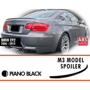 Eleron Portbagaj compatibil cu BMW E92/E93 Seria 3 Coupe Cabrio 2007-2012 M3 Design, negru lucios - Img 2