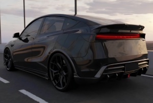 Eleron Portbagaj compatibil cu Tesla Model Y 2025->, plastic negru lucios - Img 4