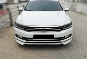 Első lökhárító toldó, kompatibilis a VW Passat B8 2015-2019 Sport Design-nal