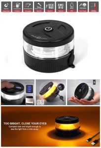 Girofar auto, LED, Wireless, cu baterie reincarcabila si magnet, 12V-24V - Img 2