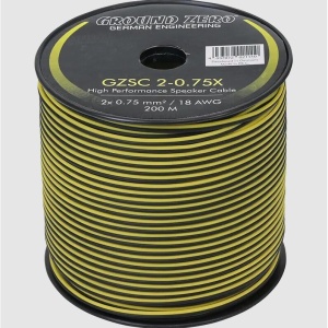 GZSC 2-0.75X Cablu Ground Zero pentru difuzoare 2x0,75 mm², 1m