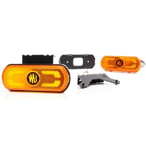HELYSZÍN LÁMPA LED 1598 W240, 12V-24V, NARANCS SZÍNŰ VOLT