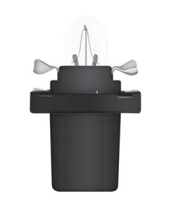 INDIKÁTOR IZZÓ B8.5D FEKETE FOGLALAT 12V 1.2W KÉSZLET 10 DB OSRAM - Img 2