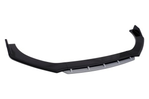 Megane Design első lökhárító toldás, fényes fekete, szürke ajakkal, 4 darabos, 180 cm hosszú - Img 6