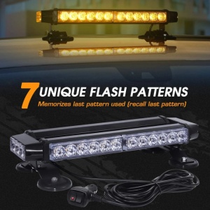 Mini rámpa jelzőfény 40 cm hosszú, LED, mágnessel, narancssárga színű - Img 7
