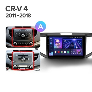 Navigatie Auto Teyes CC4L DTS Honda CR-V 4 2011-2016 6+64GB 9" QLED Qualcomm 2Ghz, Android 4G Bluetooth 5.1 DSP - Varianta A - Img 2