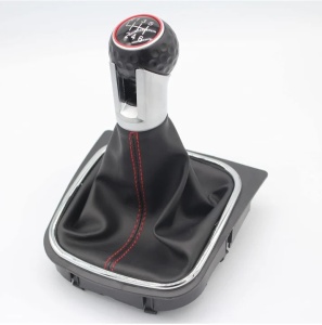 Nuca schimbator viteze si manson compatibil VW Golf 5 V, 6 VI 2004-2012, 6 viteze, GTI Design