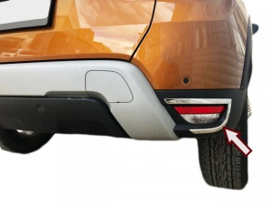 Ornamente din inox pentru lampa ceata, mers inapoi Dacia Duster II 2018-> - Img 6