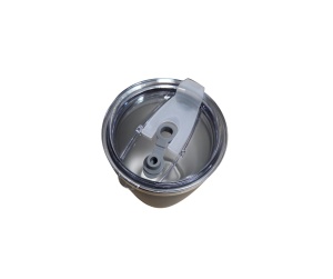 Pahar termic din otel inoxidabil cu capac, termos 600 ml, cu perete dublu, izolat in vid, culoare albastru - Img 4