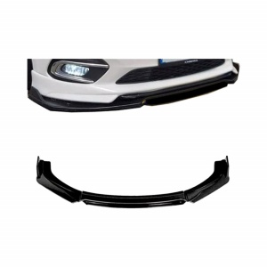 Prelungire bara fata Megane Design, negru lucios cu buza rosie, 4 piese, lungime 180 cm - Img 2