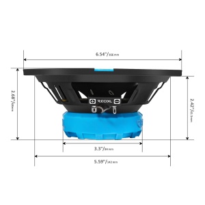 RCX65 DIFUZOARE COAXIALE RECOIL DE 16.5CM, 60W RMS - Img 2