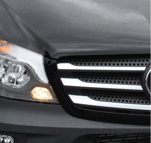 Rozsdamentes acél hűtőrács díszléc Mercedes Sprinter 2013-2018 - Img 2