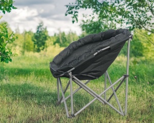 Scaun pliabil XL pentru camping, plaja, pescuit sau gradina, culoare negru, Outwell Folding Furniture Casilda XL - Img 8