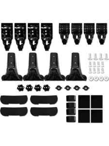 Set 2 bare portbagaj transversale universale compatibil cu automobile fara bare longituninale sau prindere fixa, lungime 120 cm, aluminiu, 2 adaptoare incluse - Img 4