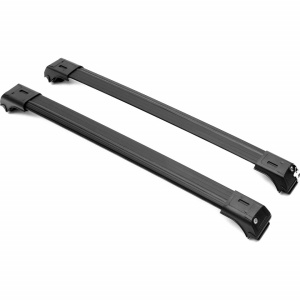 Set 2 Bare portbagaj universale, Wingbar, cu prindere pe barele longitudinale, lungime 90 CM , culoare negru